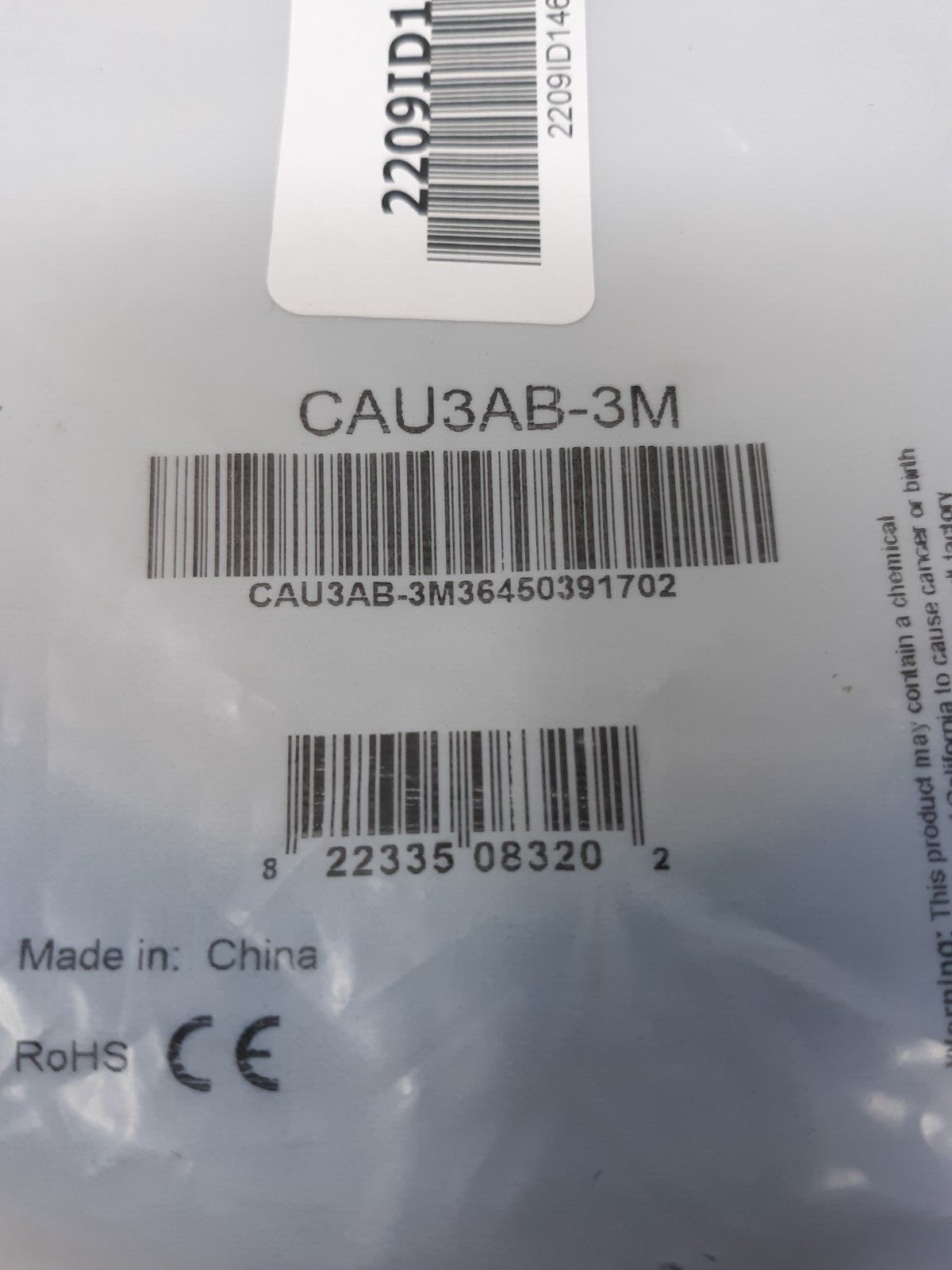 L-Com, CAU3AB-3M, USB 3.0 Cable Type A - B, 3.0m