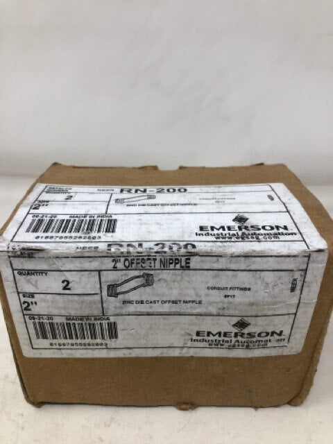 EMERSON- 2" Offset Nipple QTY 2