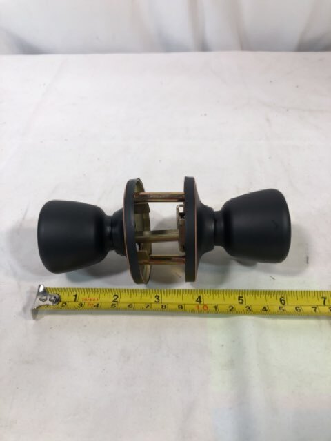 Design House Terrace Reversible Passage Door Knobset with 6-Way Latch - Oil Rubb