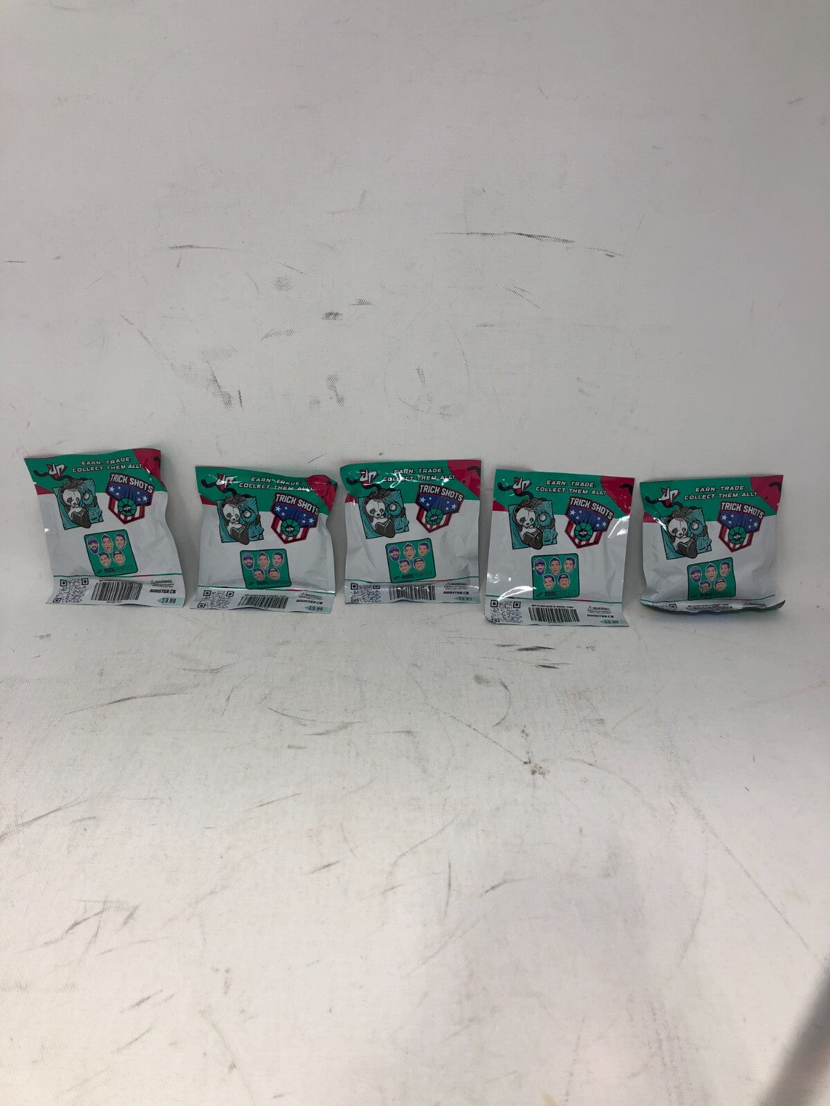 Lot of 5 DUDE PERFECT Keychains #s 011 012 013 014 015 NIP Sealed