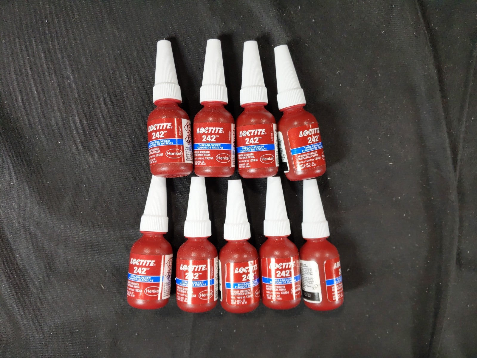 Loctite 243 Blue Medium Strength Threadlocker 10ml (9 PACK)