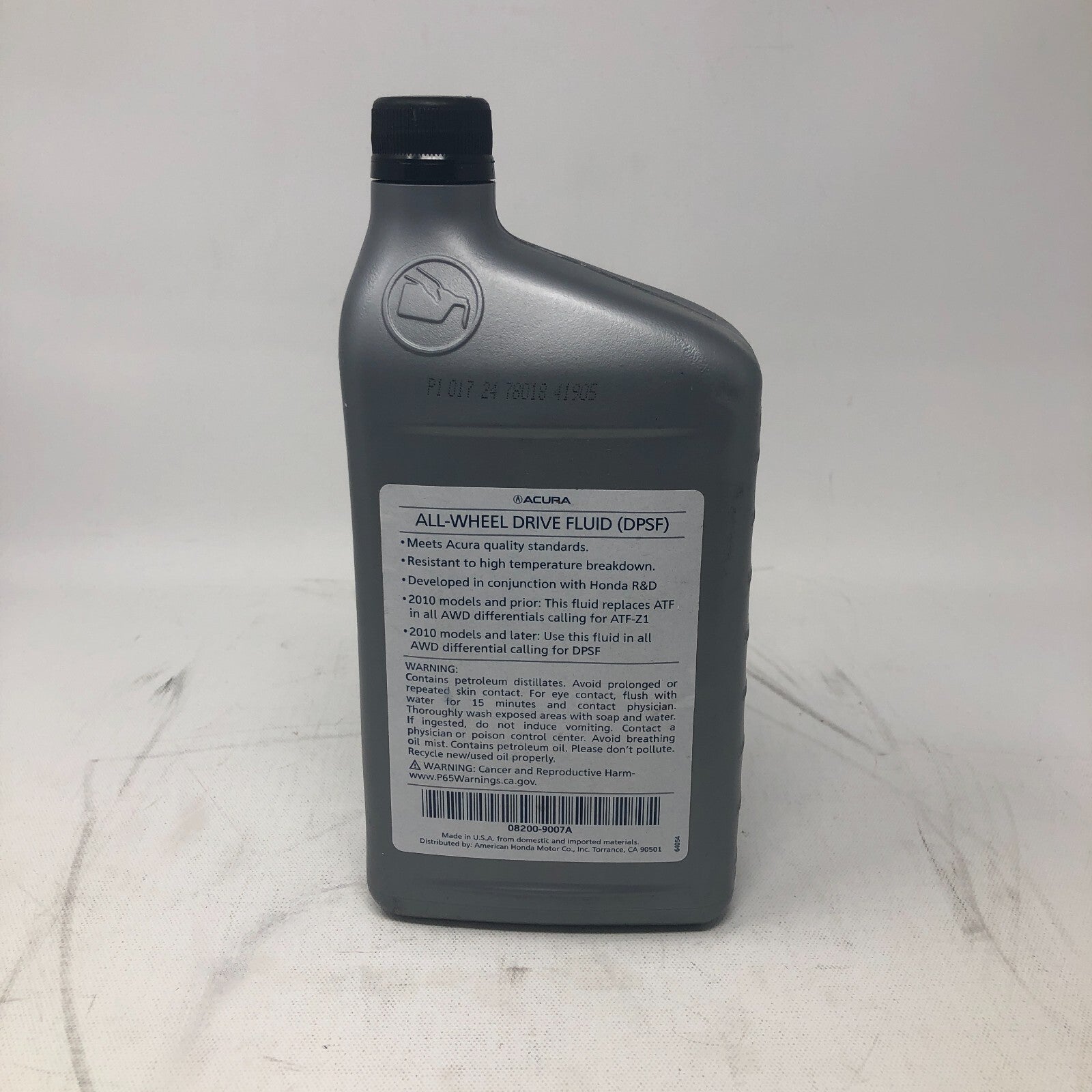 Acura All-Wheel Drive Fluid: 1 Quart