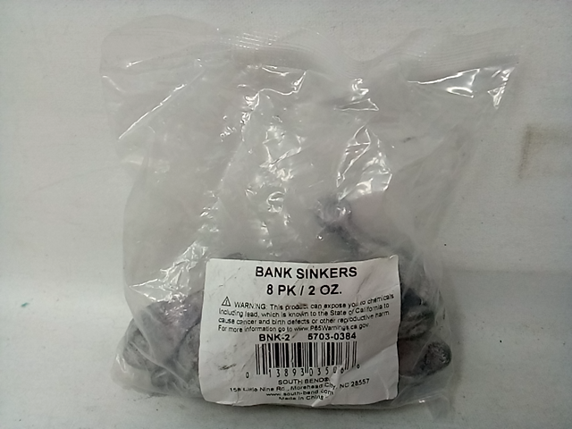 Hurricane Tackle Co.South Bend Lead Free Bank Sinkers Fishing Terminal Tackle  #