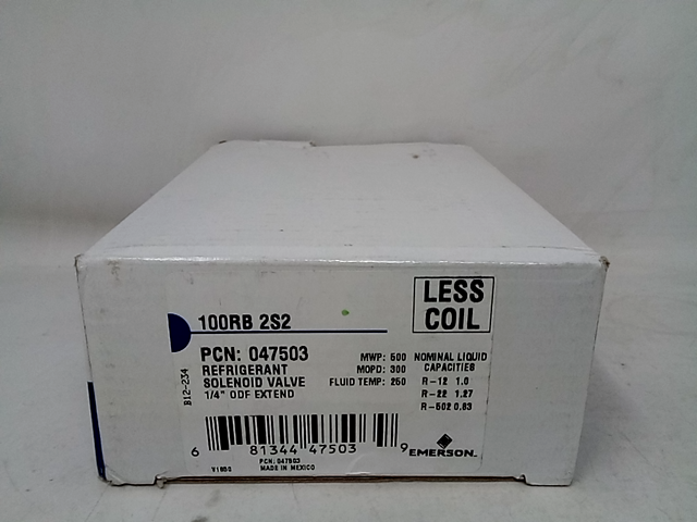 Emerson Solenoid,1/8 100RB 2S2VLC