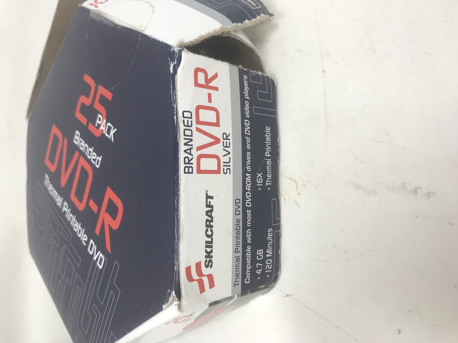 Skilcraft Branded Thermal Printable DVD-R 25pks. Lot of 2 (50 Total)