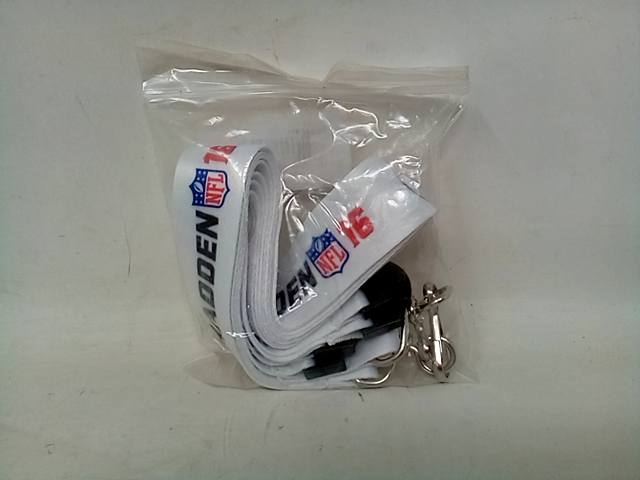 Lot of 2 EA Sports Madden NFL 2016 Neck Strap Lanyards with Badge Clip Holders -