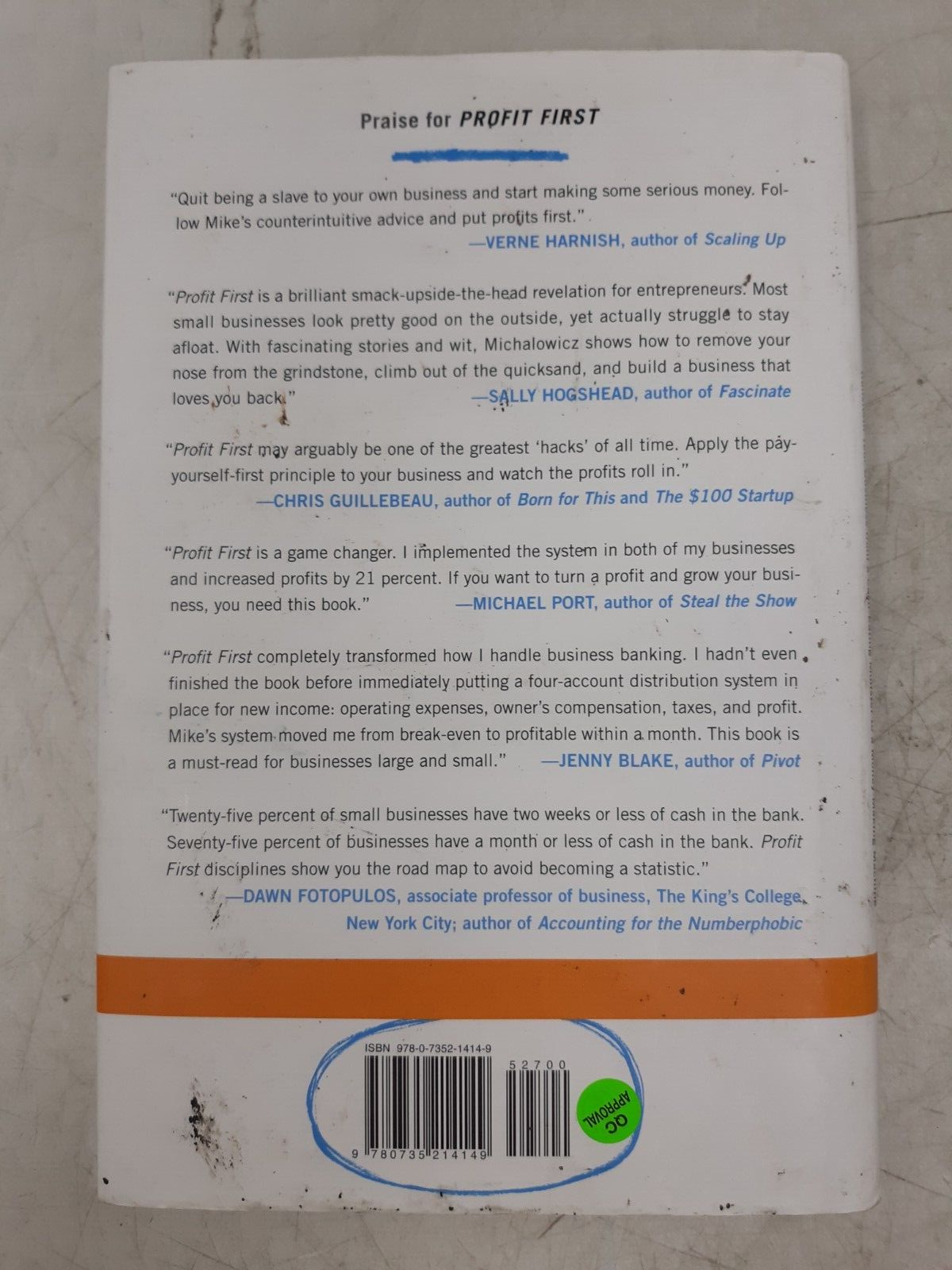 Profit First - Mike Michalowicz (Paperback, 2017) Revised & Expanded