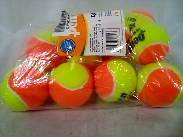 Penn QST 60 Tennis Balls - Youth Felt Orange Tennis Balls for Beginners, 12 Ball