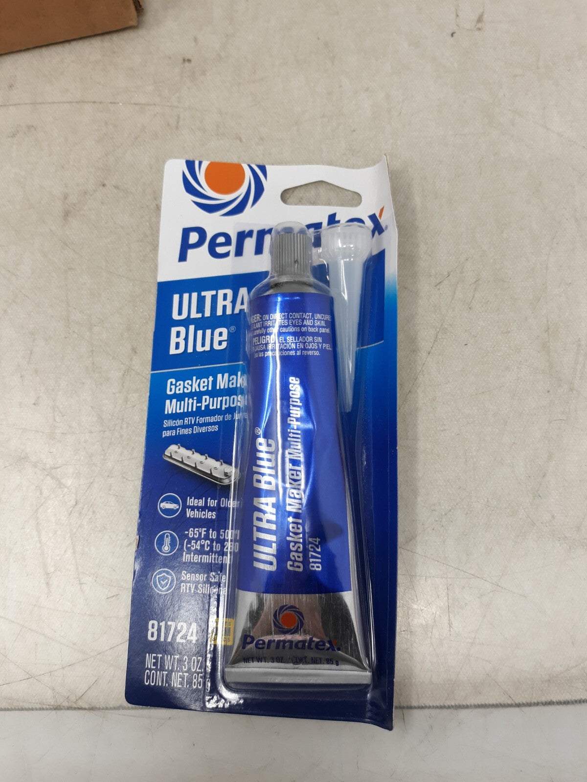 PERMATEX 81158 Black RTV Silicone Adhesive Sealant 3oz, 12 Pack