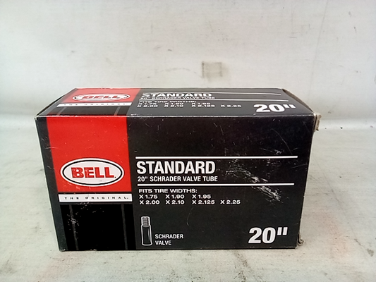 Bell 20 inch Standard Schrader Valve Bicycle Tube  1.75-2.25