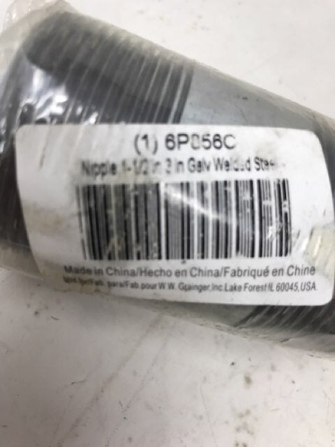 Imperial Supplies 1-1/2x3 Galvanized Pipe Fittings, 0985780, LOT OF 5