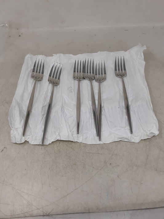 WMF Enia 8" 18/10 Stainless Steel Extra Heavy Weight Table Forks 12 Pack