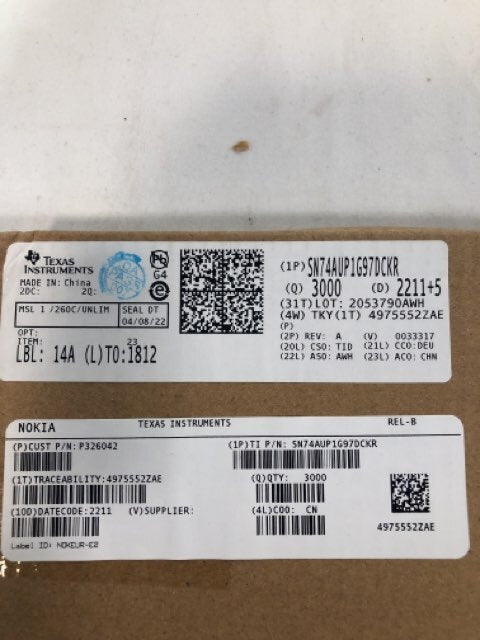 Texas Instruments- SN74AUP1G97DCKR - Reel of 3000