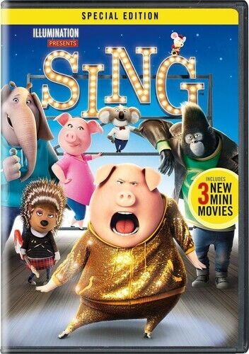 Universal Studios Home Entertainment Sing (DVD) - Rated PG, Includes 3 Mini Movi