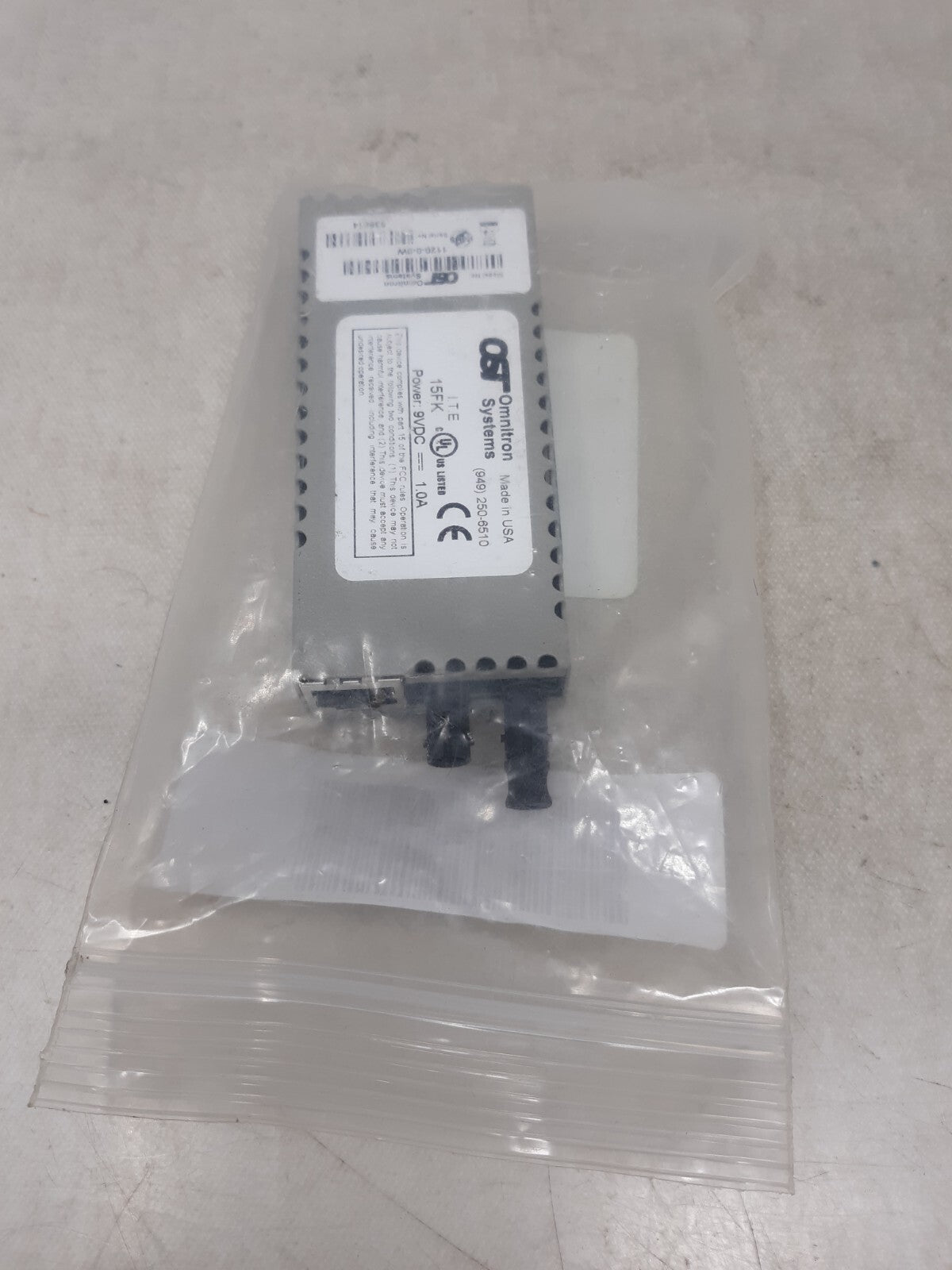 Omnitron Systems Technology miConverter 10/100 Base TX FX Ethernet 1120-0-0W