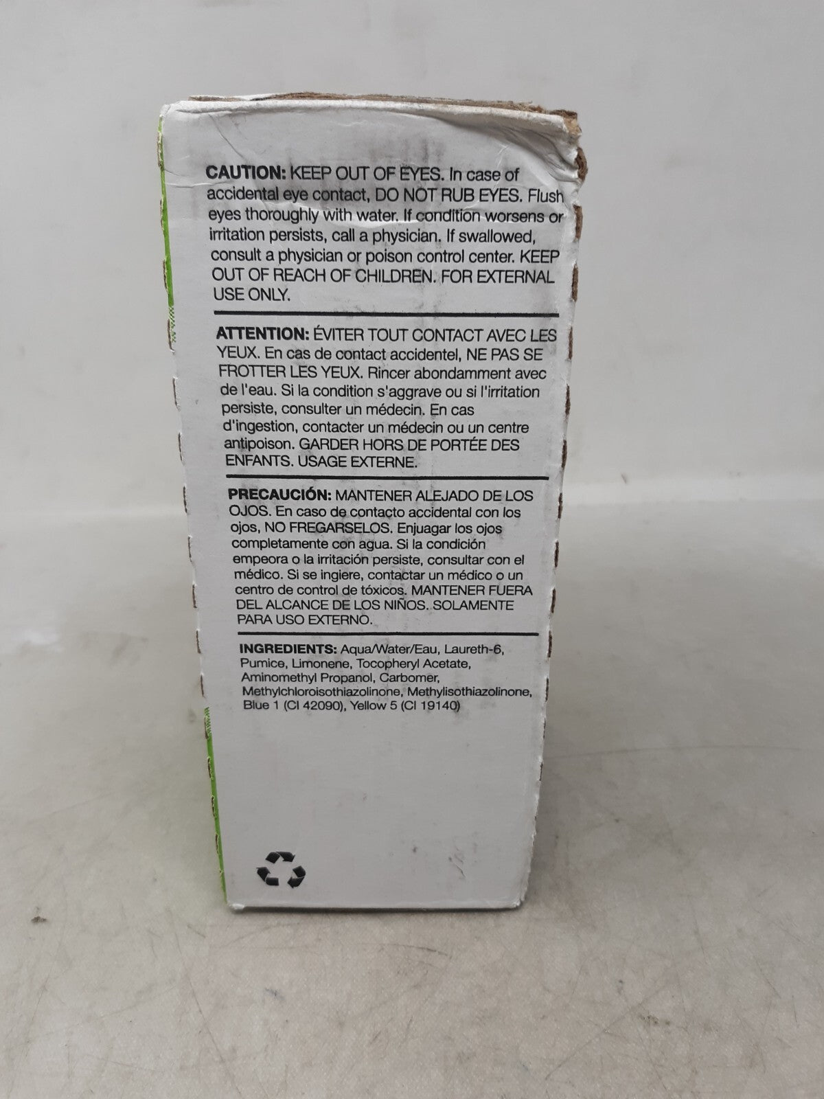 GOJO 7265-04 Hand Cleaner: 2 L Bag-in-Box Liquid, Green, Citrus Scent