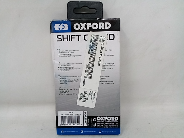 Oxford Shift Guard Shoe Protector, Black, Black, Size One Size