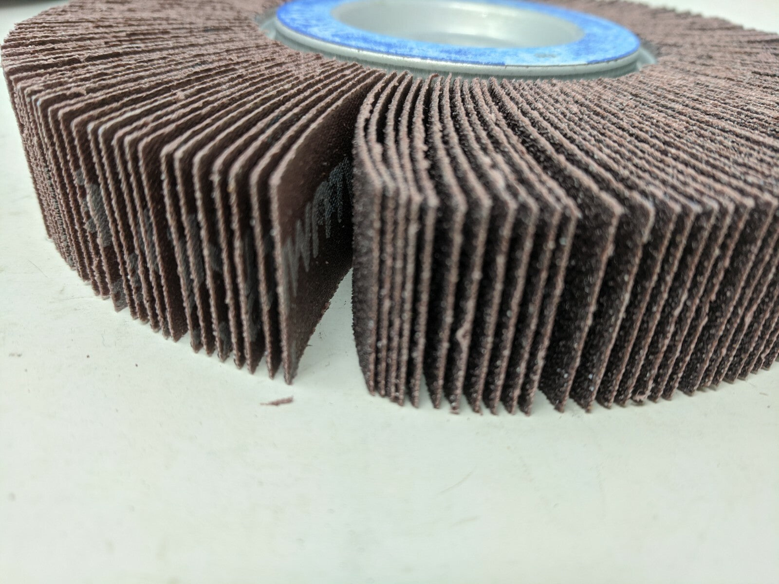 LOT OF 5, MERIT ABRASIVES, 6 X 1" GRIT ALUM, OXIDE UNMOUNTED FLAP WHEEL