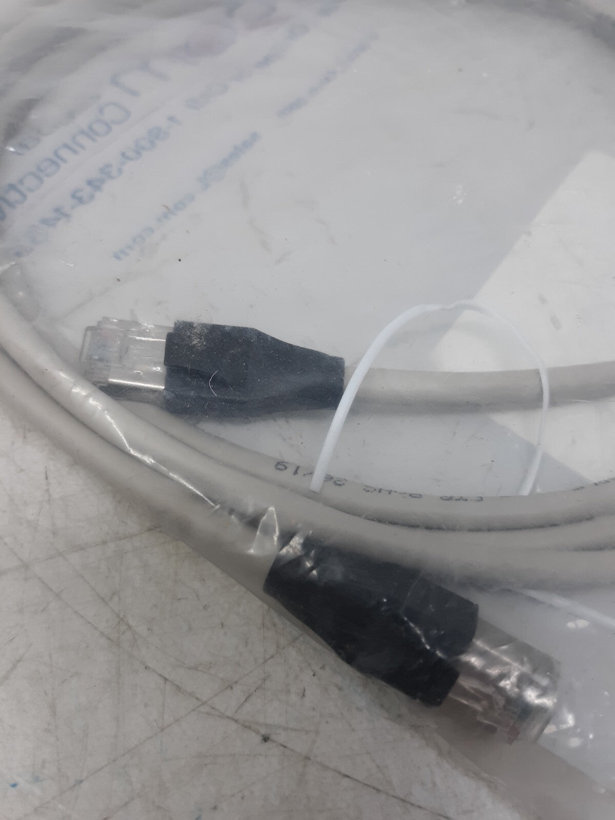 L-com TRD855SCR-7 Shielded Cat5e Ethernet Patch Cable 7ft Gray RJ45 RoHS CE