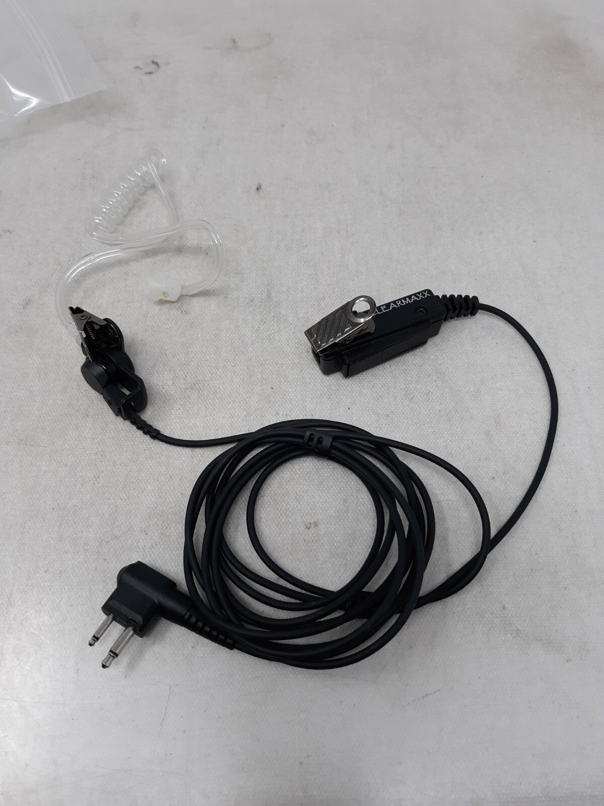 2-Pin Walkie Talkie Earpiece Headset with Mic – Clear Acoustic Tube for Radios