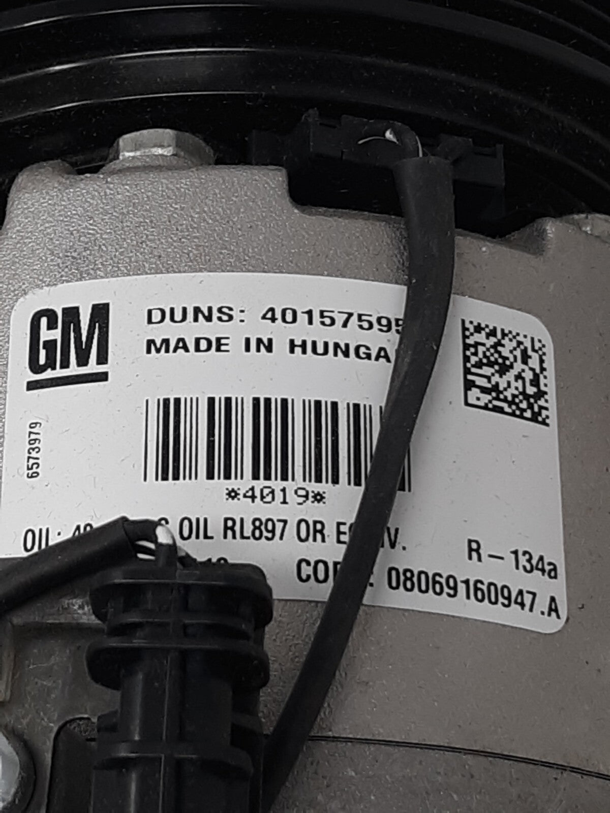 GM ACDelco 13414019 A/C Compressor 15-22226 R-134a OEM for Chevrolet Buick GMC