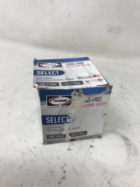 Harris Select Solder Lead-Free Solid Wire Solder .118" 3mm 16oz 331754