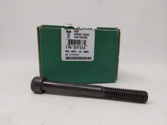 1/2-13 x 4-1/2 Hex-Socket Head Cap Screw KLI A574 USA (5-Pack) Steel
