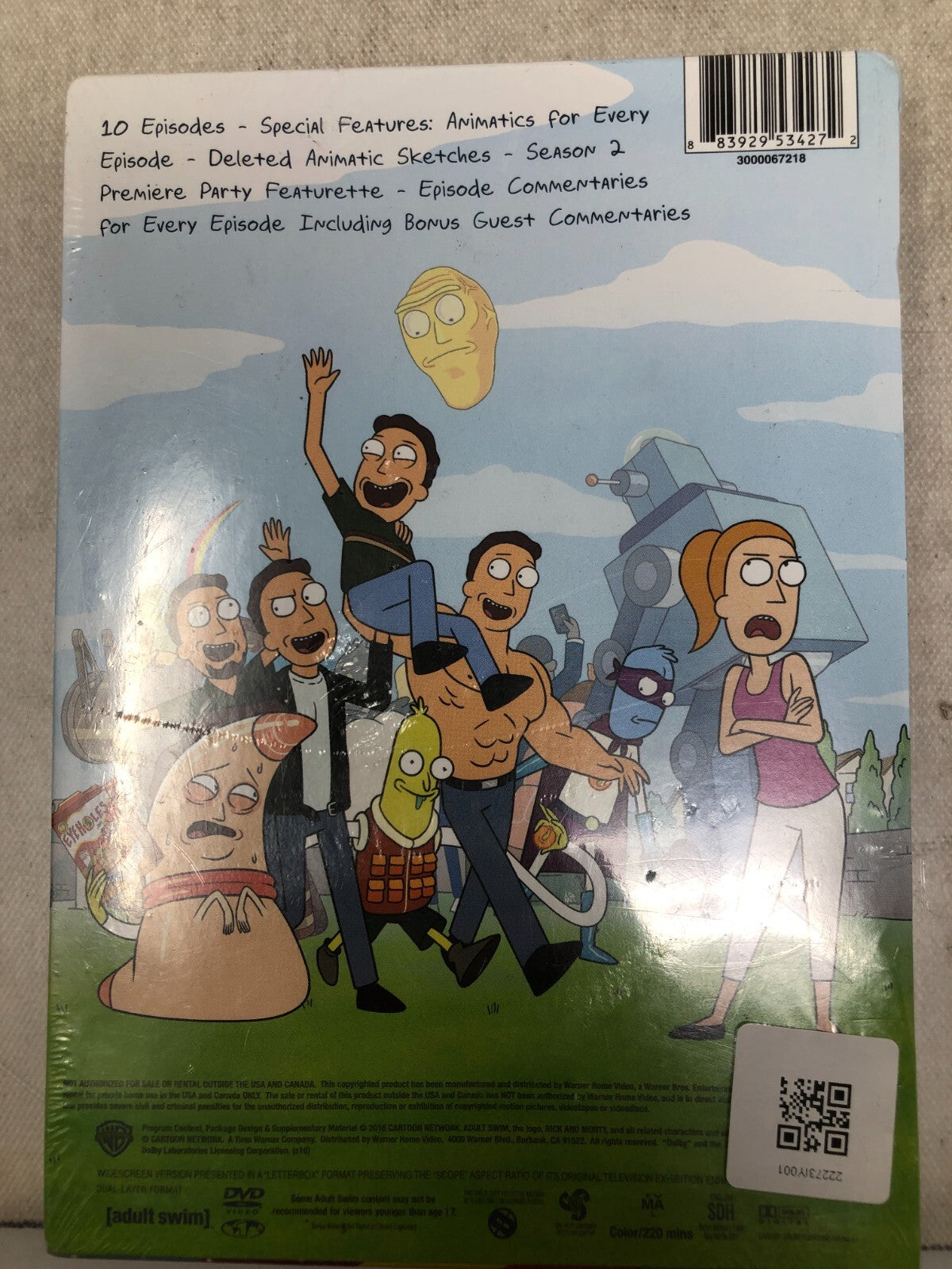 Rick and Morty: Season 2 (DVD, 2015)