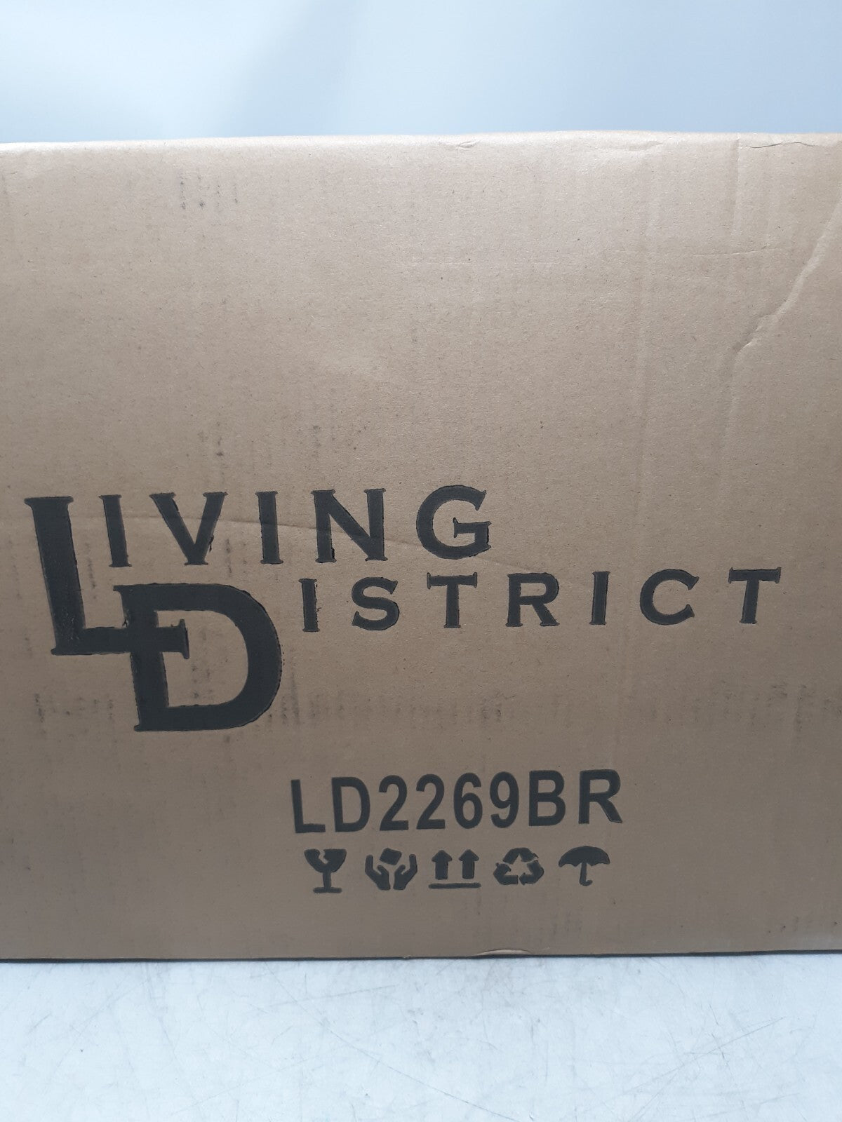 Living District LD2269BR 3-Light Pendant Chandelier Brass Finish