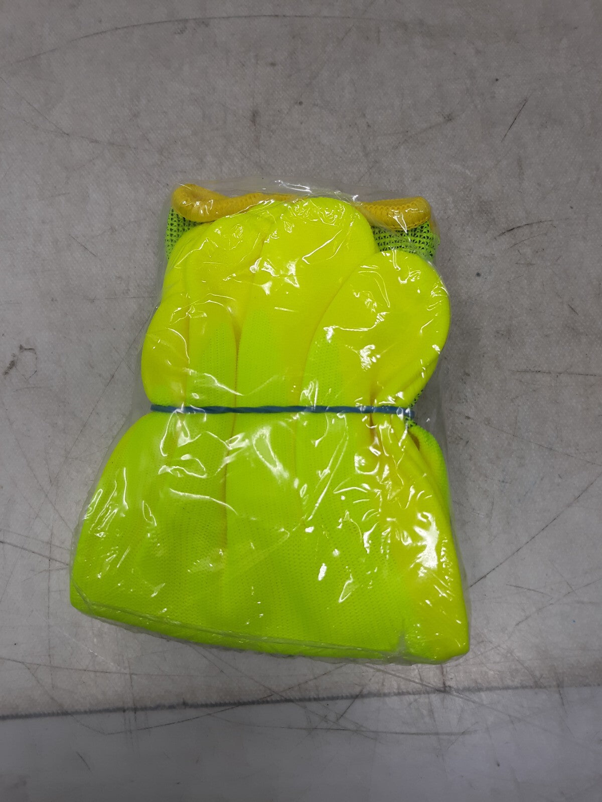 MAGID Liquid Repellent Mechanic ROC HV100 Hi-Viz Yellow Knit Glove 10/XL Nitrile