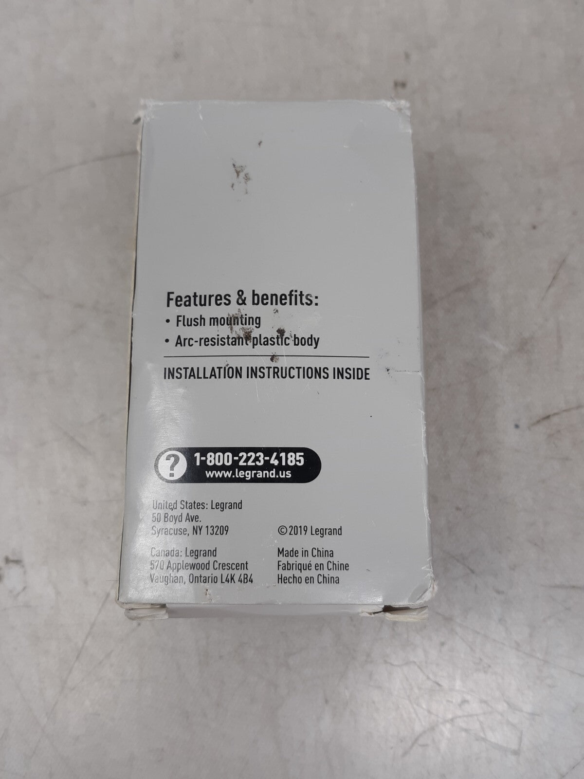 LEGRAND /PASS & SEYMOUR 3830CC6 INDUSTRIAL-STRENGHT FLUSH MOUNT POWER 30AMP