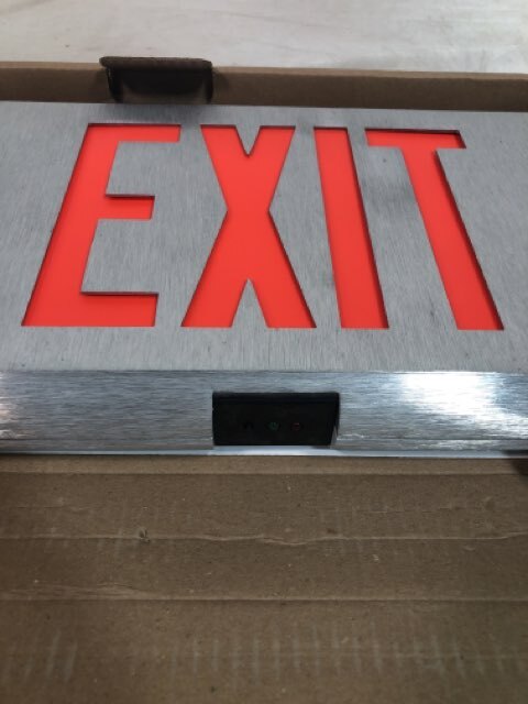 EMERGI-LITE AADXN1R-N Die Cast Aluminum Exit Sign LED Board Red