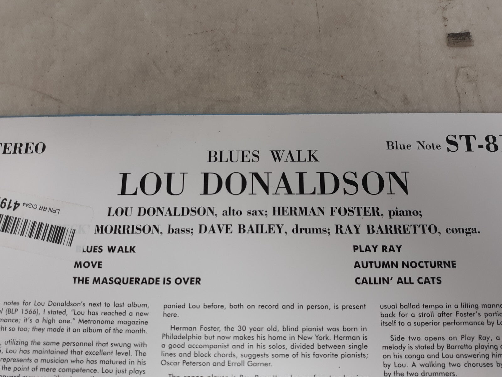 Blues Walk by Donaldson, Lou (Record, 2022)