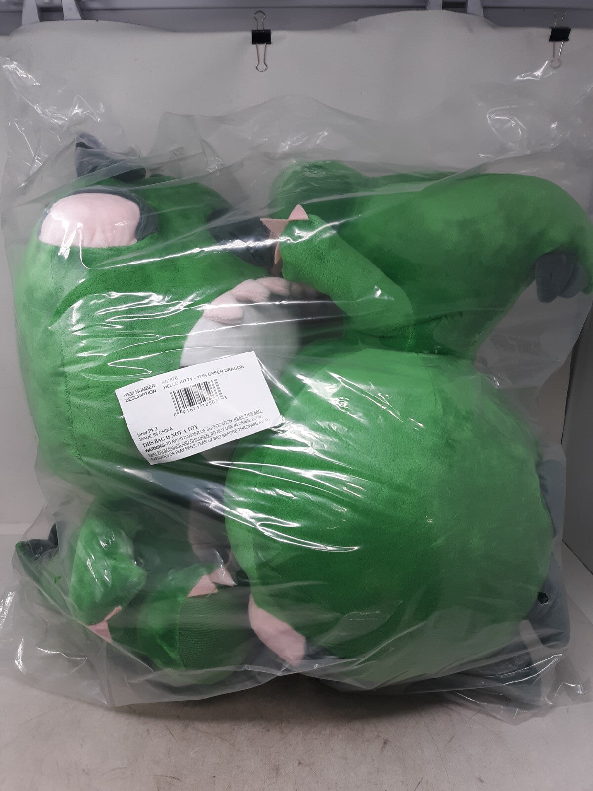 Lot of 2 Sanrio Hello Kitty Dragon Costume 17 Inch Plush