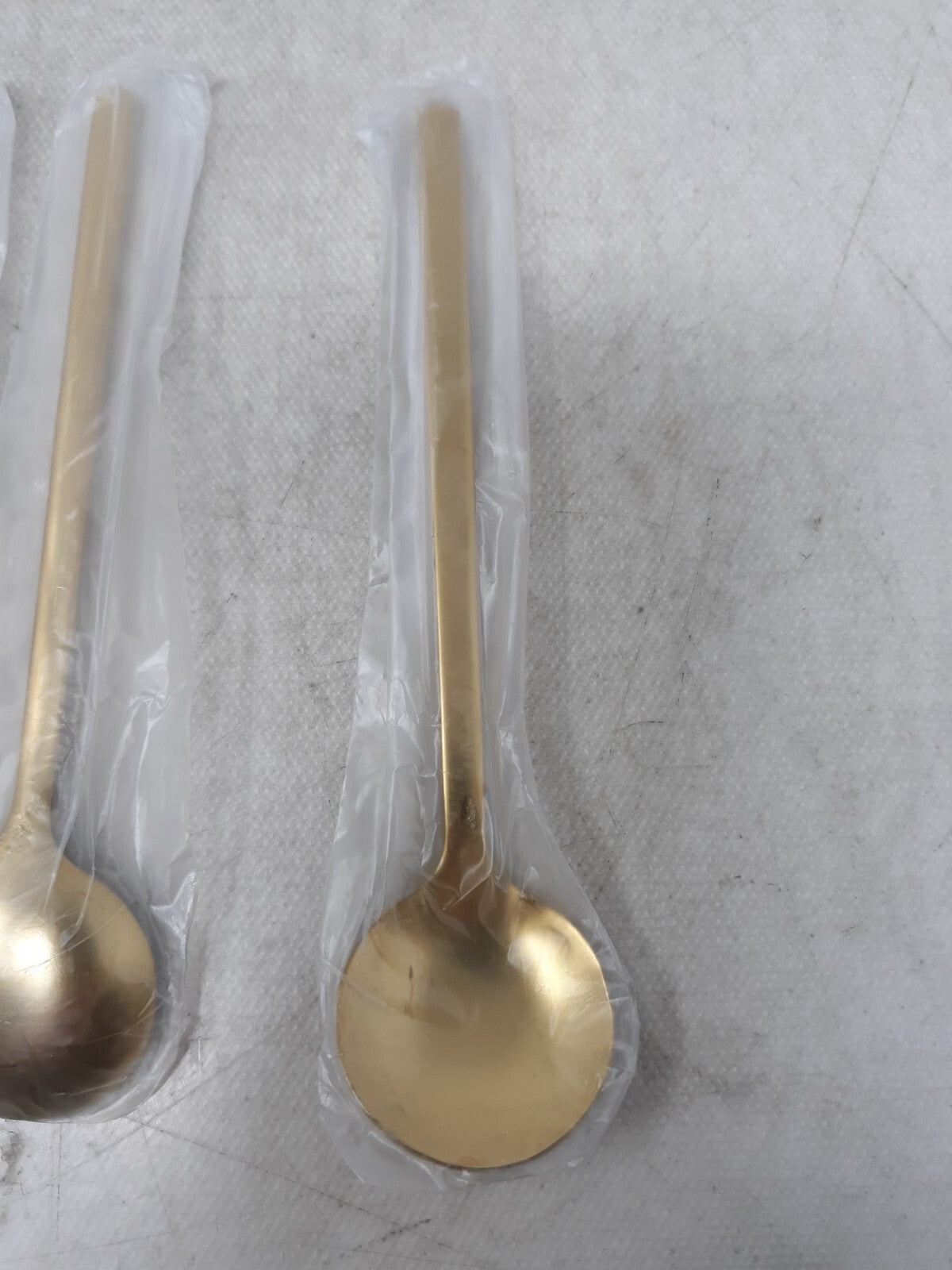 Set of 8 Gold Plated Demi Spoon 5.3" - Stirring Coffee Espresso Demitasse