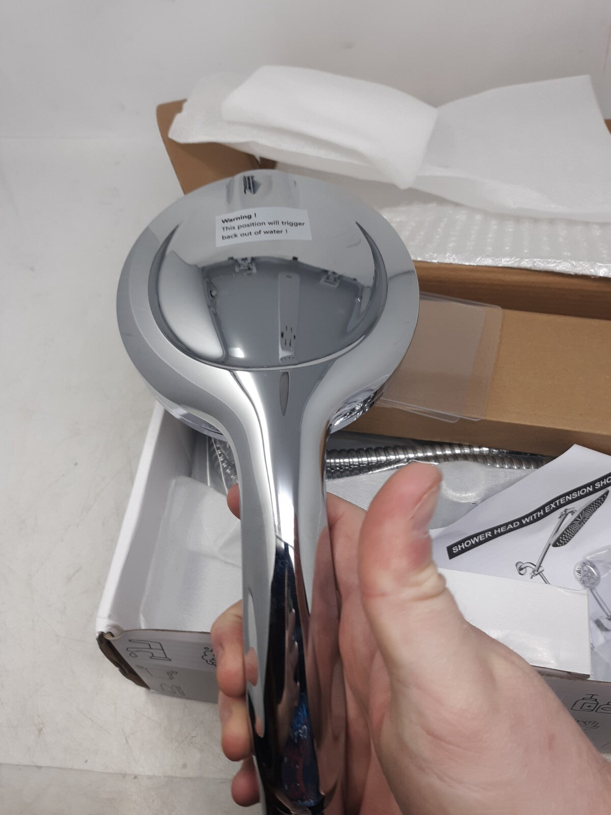 HOOHVT HTSH-14595SET 12" High Pressure Rain Shower Head Combo | Extension Arm