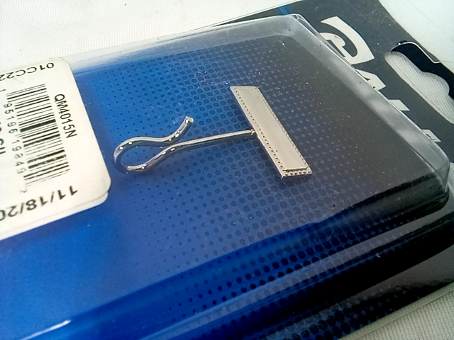 Lot of 2 Galls lawpro whistle hook with clutch back silver plated QM4015N, UA019