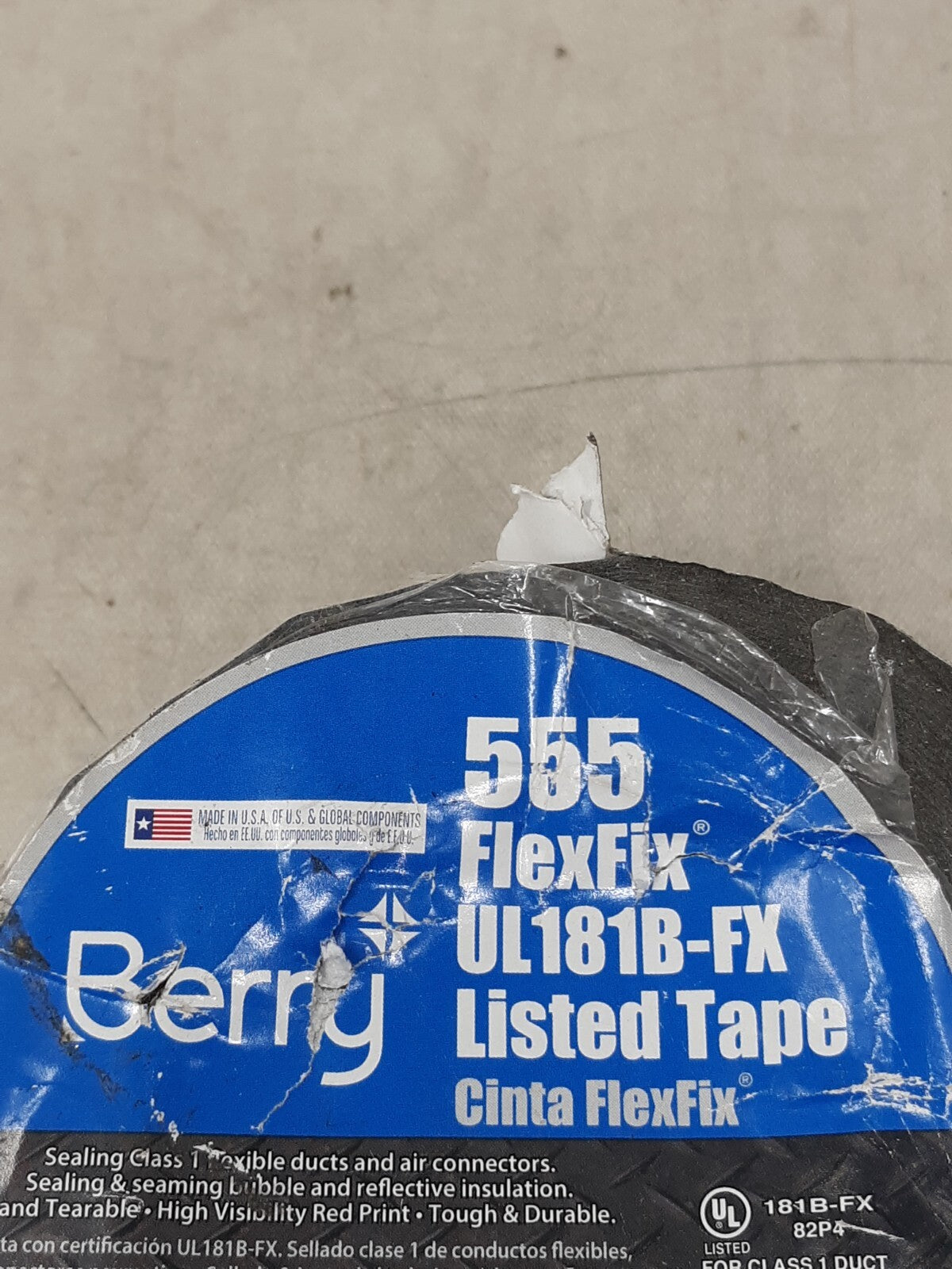 Berry 555 FlexFix UL 181B-FX Duct/Bubble Wrap Sealing Foil Tape 2.83 in x 120 yd