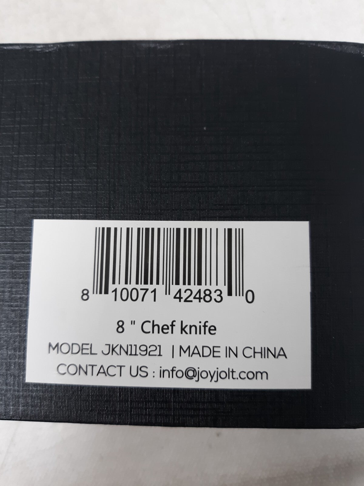 JoyJolt 8-in Chef Knife High Carbon Steel Kitchen Knife