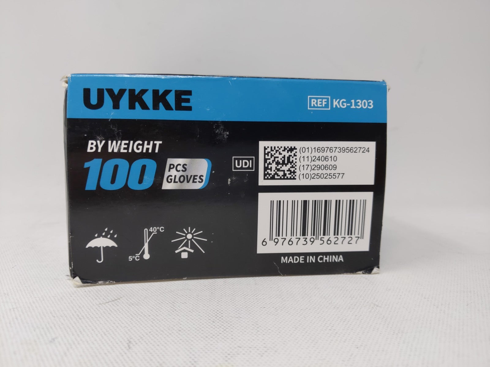 UYKKE Heavy-Duty Black, XL Nitrile Gloves - Powder/Latex Free 1000 count