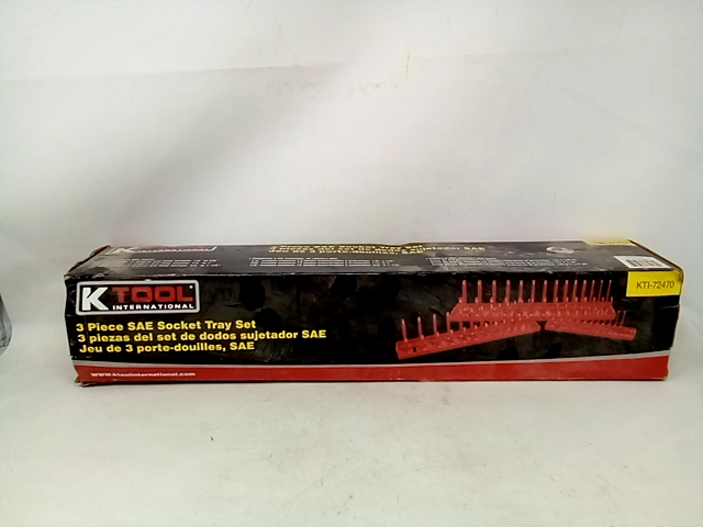 K Tool International KTI72470 SAE Socket Holder Set, Red - 3 Piece