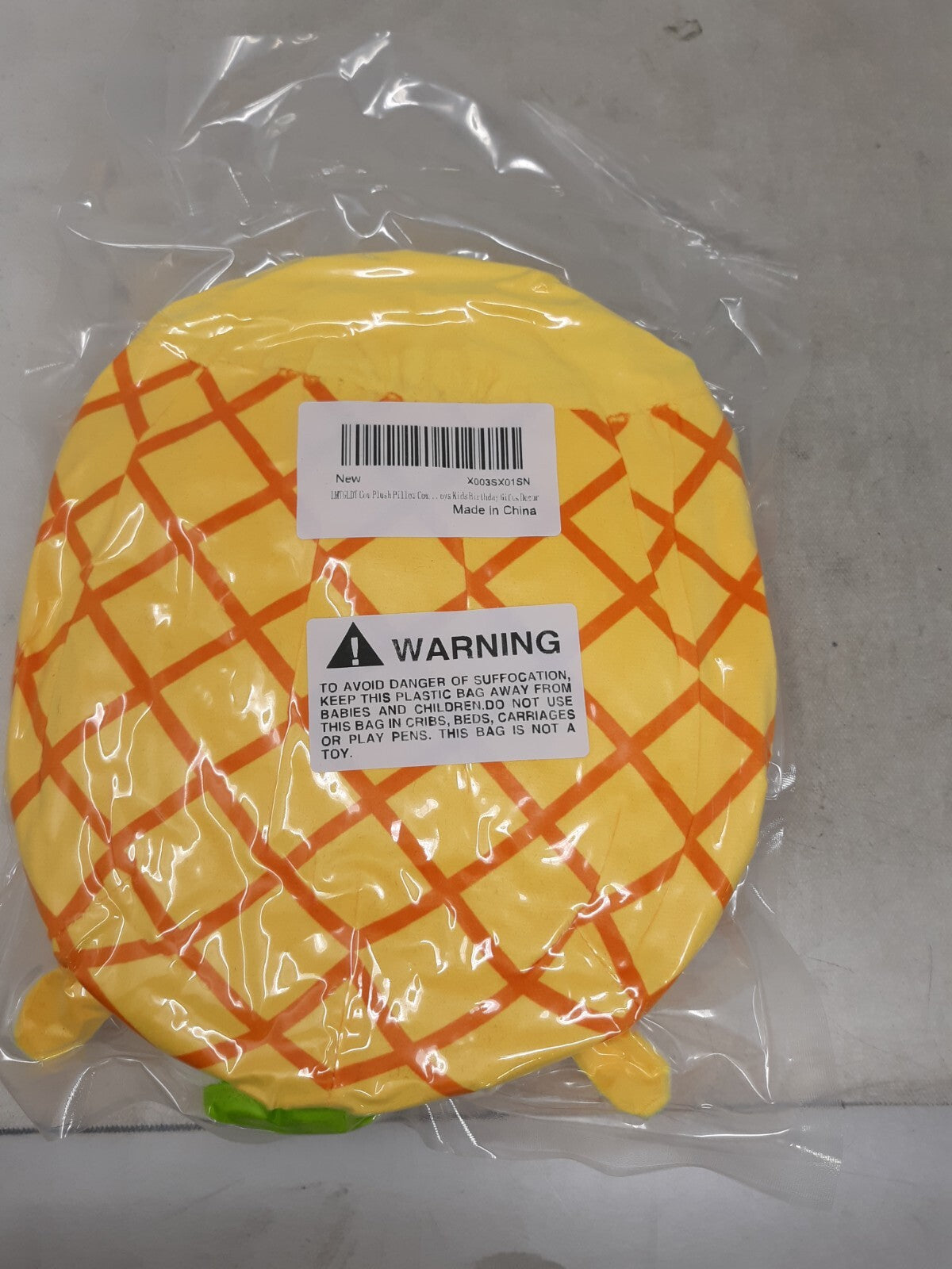 LMTGLDT Yellow Cow 8" Plushie Pillow Stuffed Animal, Yellow Pineapple