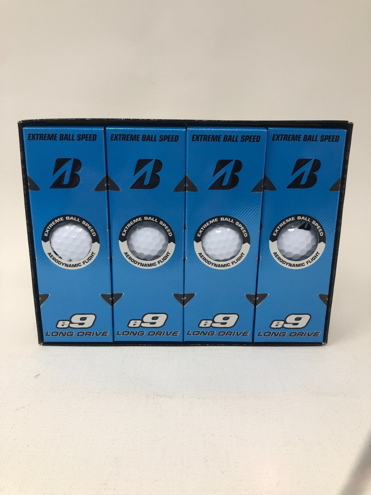 Bridgestone e9 Long Drive ~ 12-Pack Golf Balls for Extreme Ball Speed, White