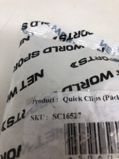 Net World Sports Quick Clips SC16527- White (25pcs)
