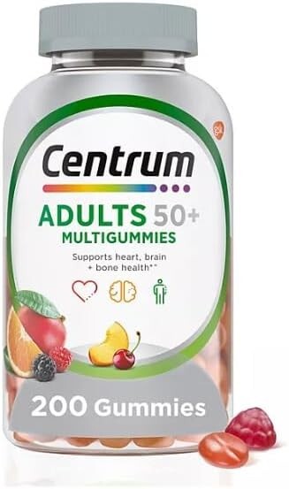 Centrum MultiGummies Multivitamin Gummies for Adults 50 + (200 ct.) Exp 05/25