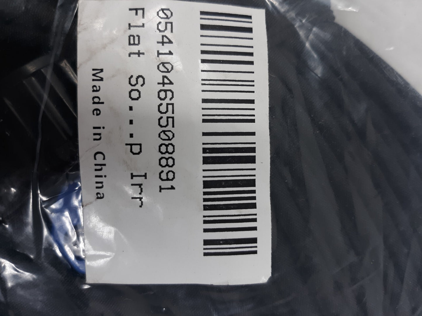 Flat Soaker Hose for Irrigation - Black, Flexible Garden Watering Hose 50ft