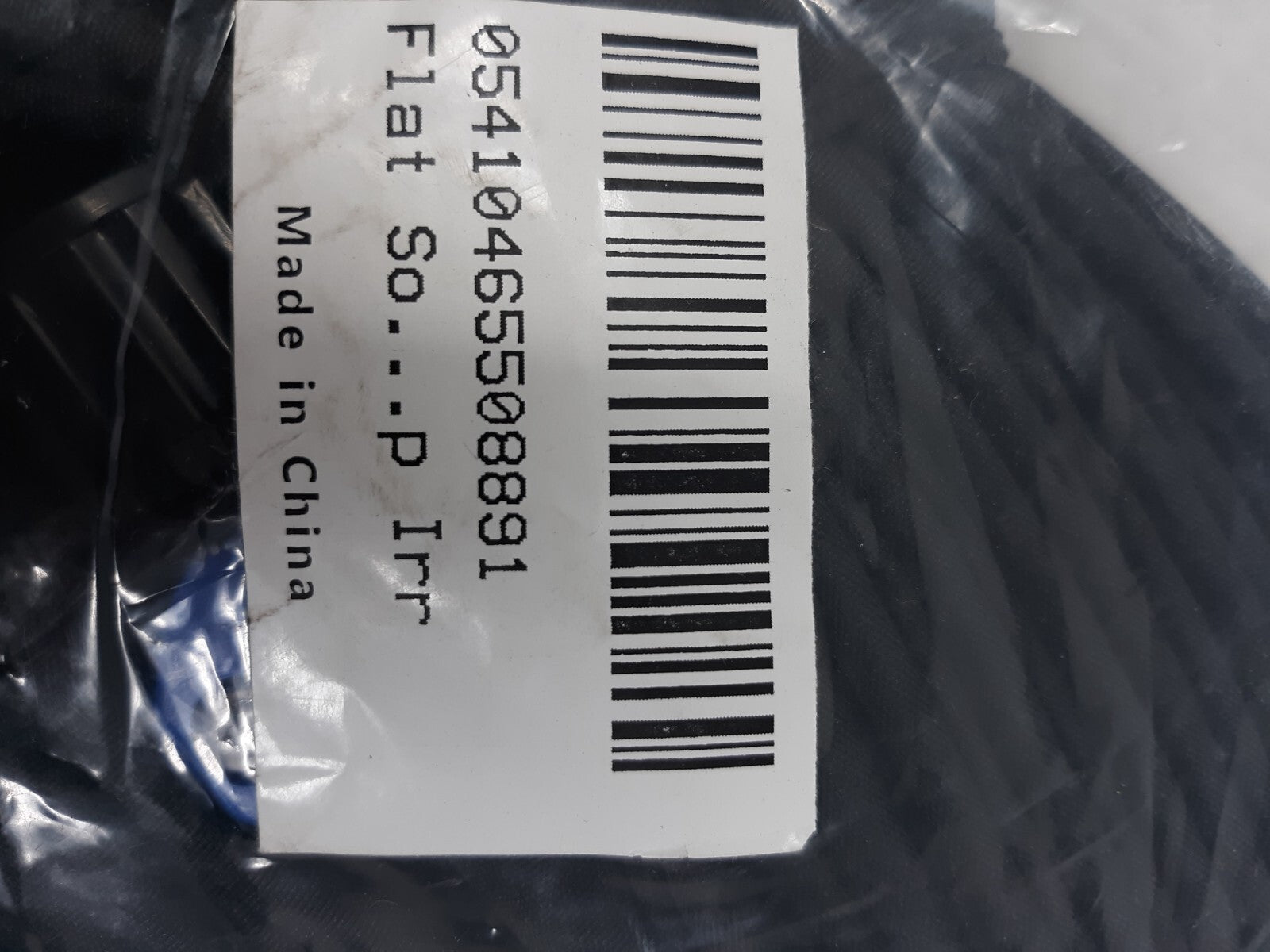 Flat Soaker Hose for Irrigation - Black, Flexible Garden Watering Hose 50ft