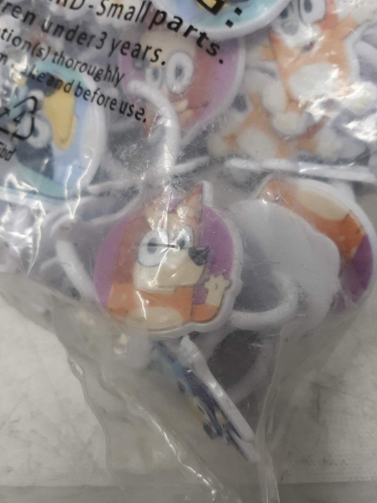 DecoPac Bluey Cupcake Rings 72 Pack Fun Cake Toppers for Birthday Parties