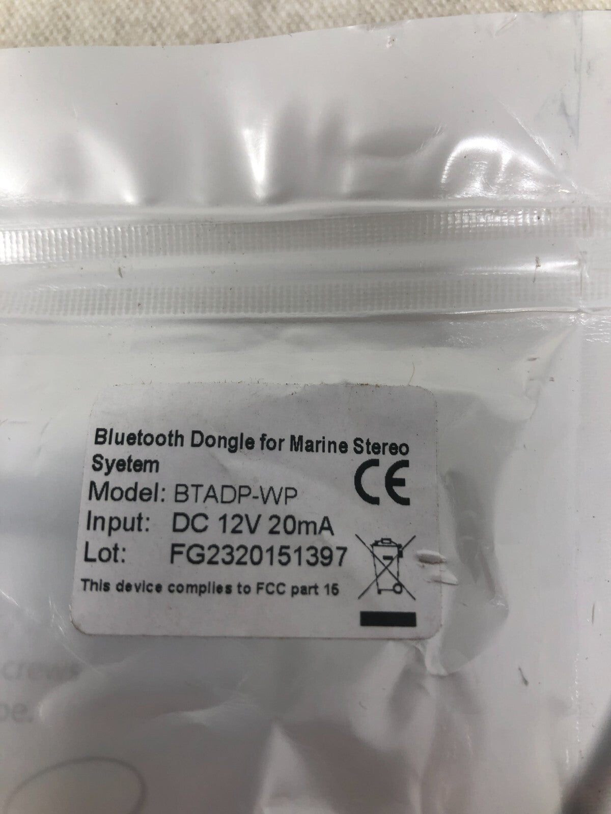 HomeSpot Waterproof Bluetooth Dongle Receiver Adapter for Marine BTADP-WP