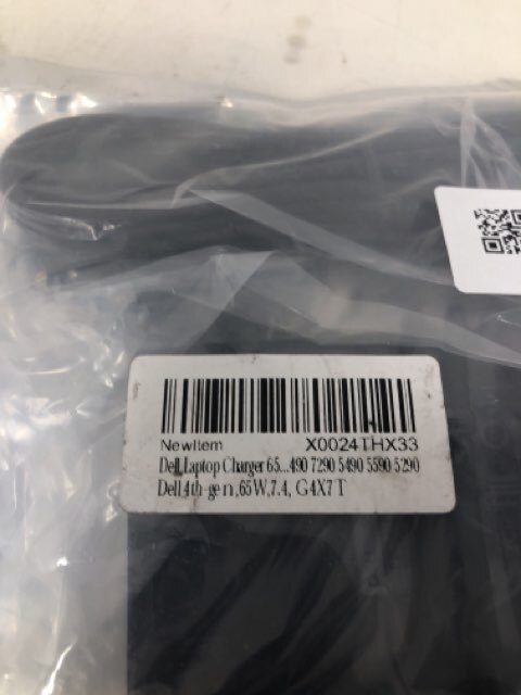 Dell Laptop Charger 4th gen 65W - Power Adapter